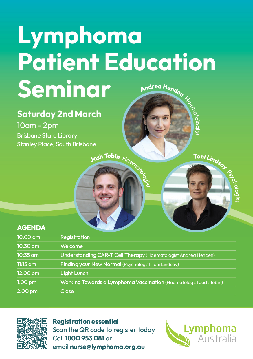 Patient education seminar brisbane lymphoma australia