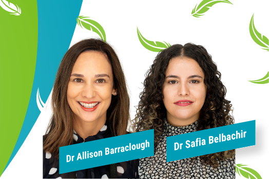 Image of Dr Allisan Barraclough and Dr Safia Belbachir