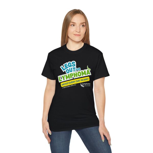 Legs Out for Lymphoma Awareness Unisex Ultra Cotton Tee - Image 4