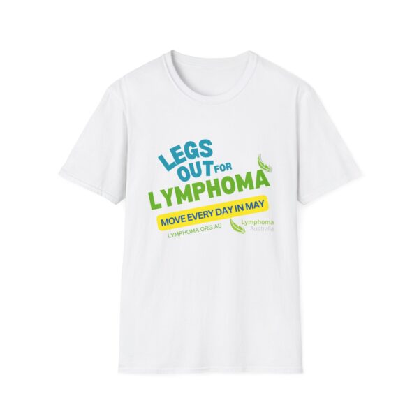 Unisex Softstyle T-Shirt - Legs Out for Lymphoma - May 2025