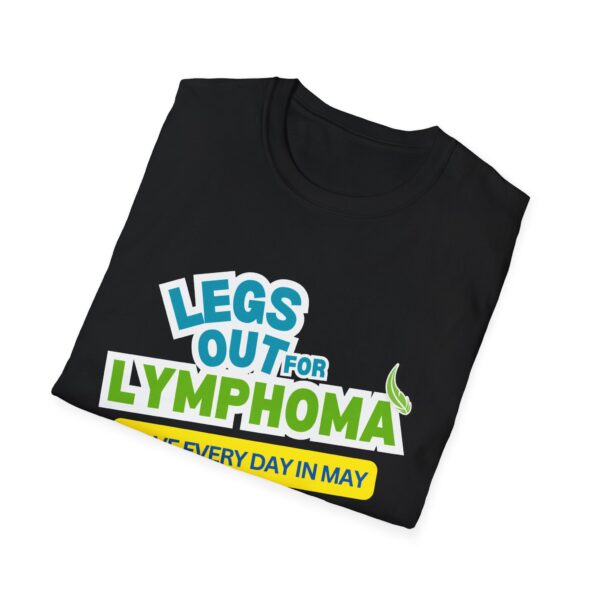 Unisex Softstyle T-Shirt - Legs Out for Lymphoma - May 2025 - Image 8